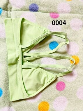 Aeropostale Light Lime Strappy Triangle Bralette